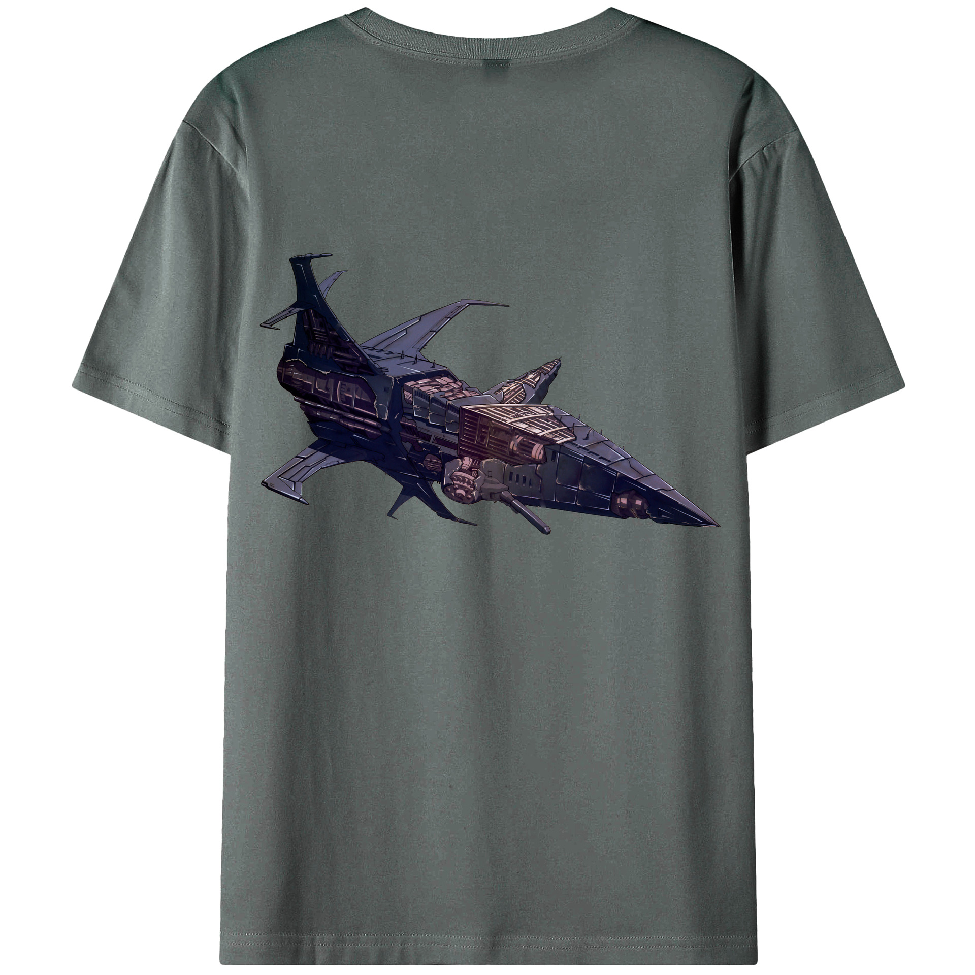（画像用）  綿100％ メンズ半袖Tシャツ（バックプリント） 通気性